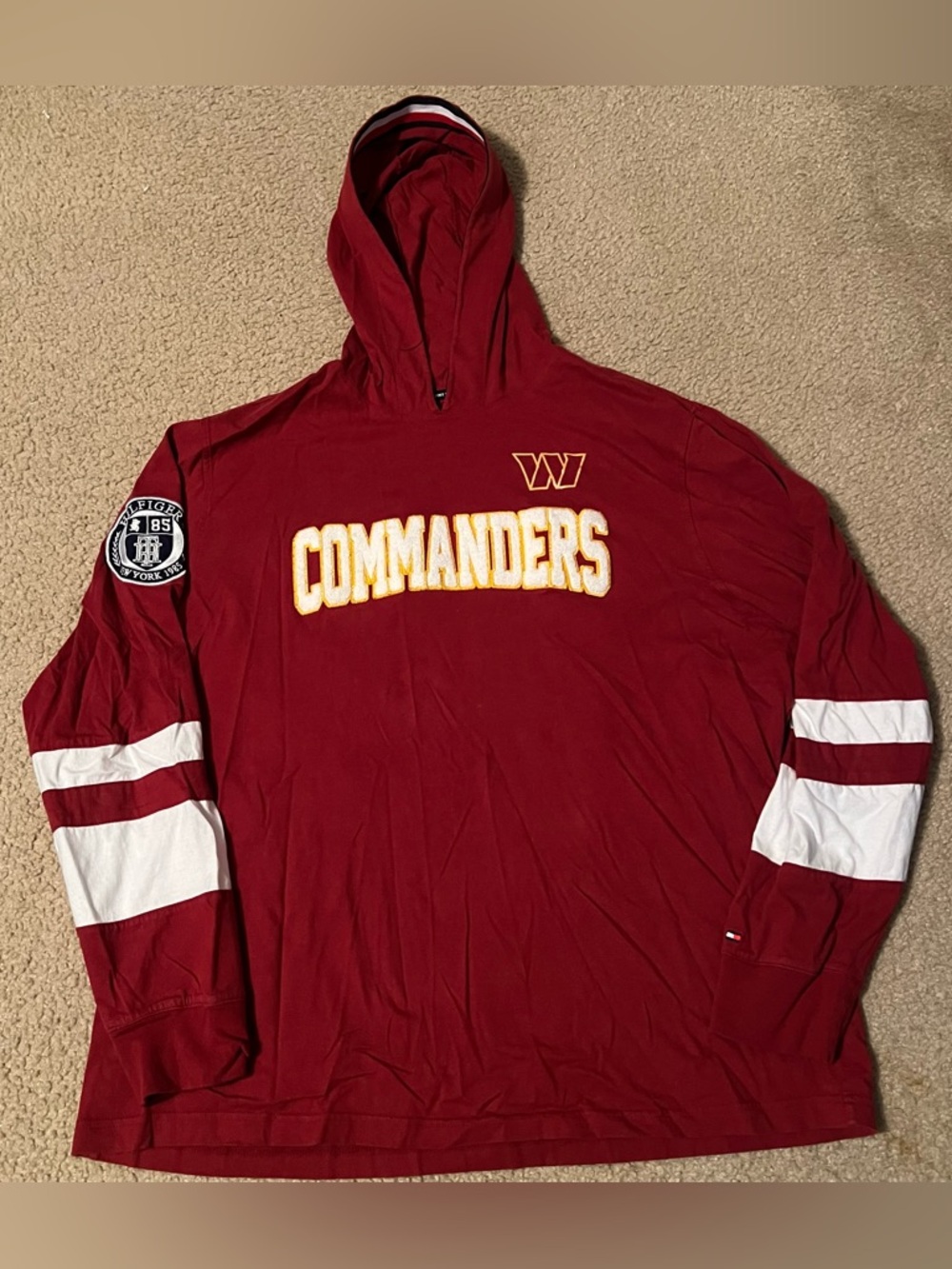 Washington Commanders Tommy Hilfiger long sleeve shirt hoodie